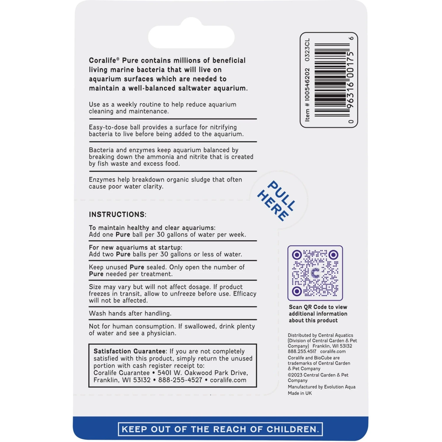 Coralife Marine PURE Water Care Bacteria Supplement, 4 Pack - Image 2