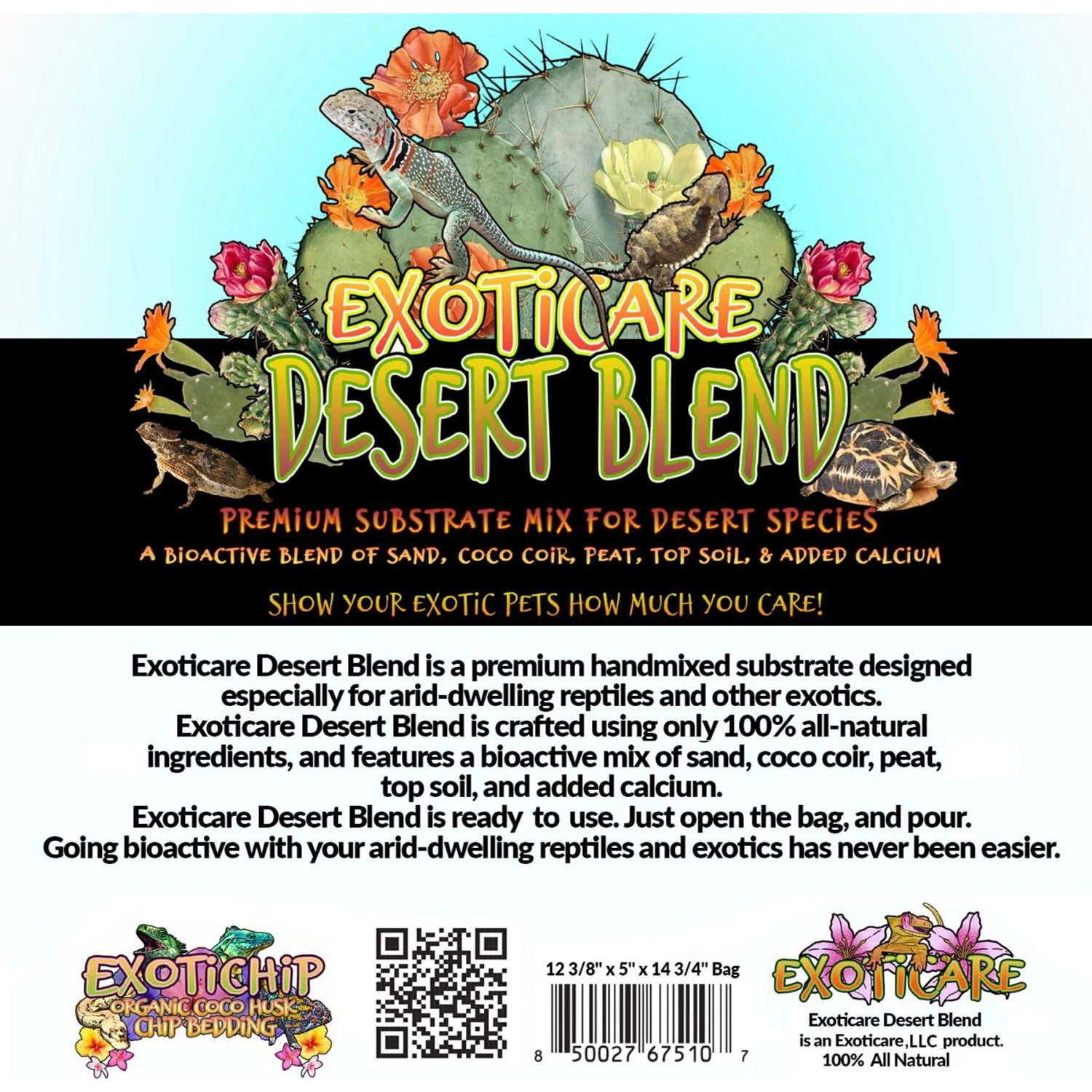 Exoticare Desert Blend Reptile Substrate, 12-lb Bag - Image 2