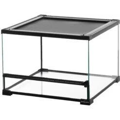 REPTI ZOO Ventilated Reptile Glass Terrarium