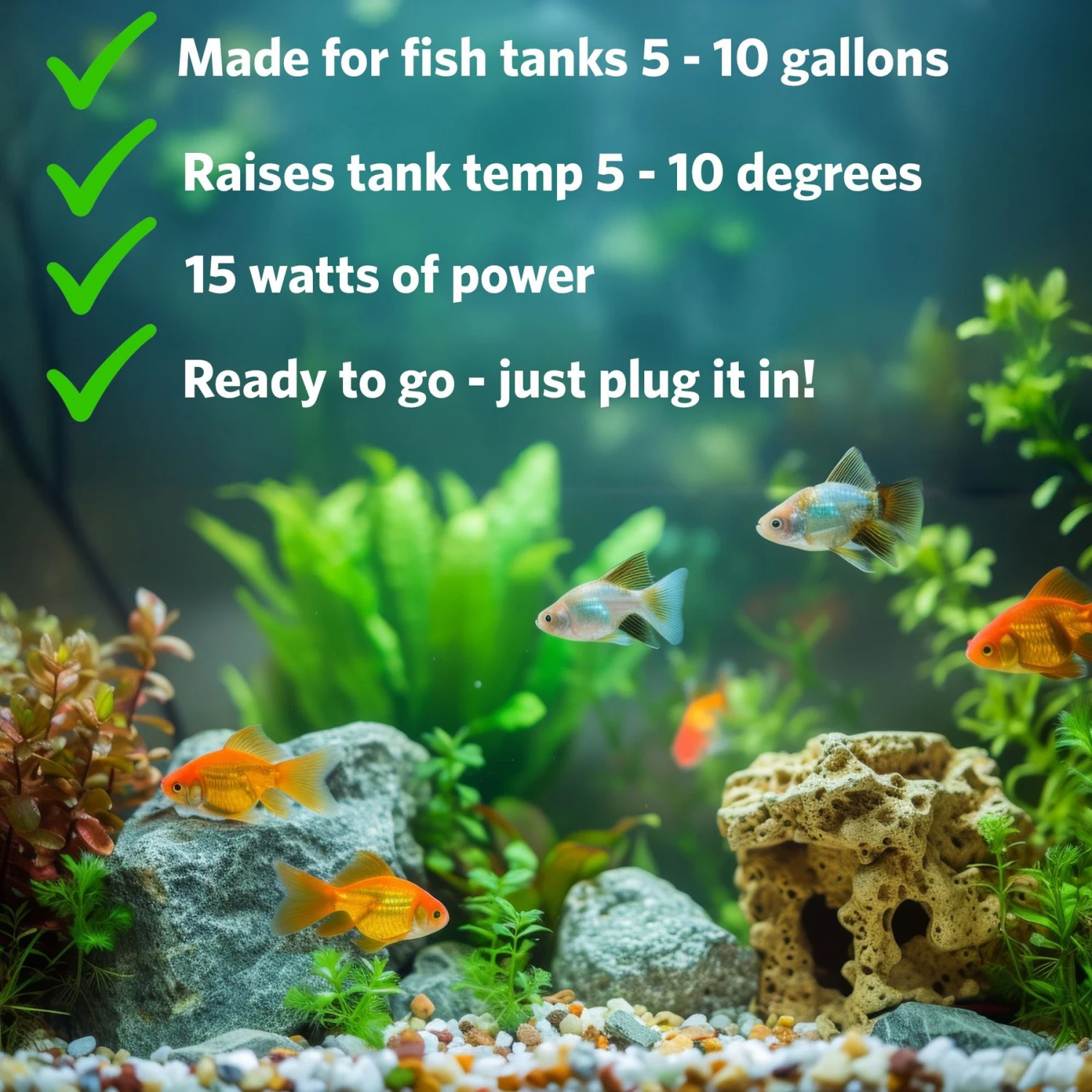 Hydor Micro & Mini Aquarium Slim Fish Heater - Image 2