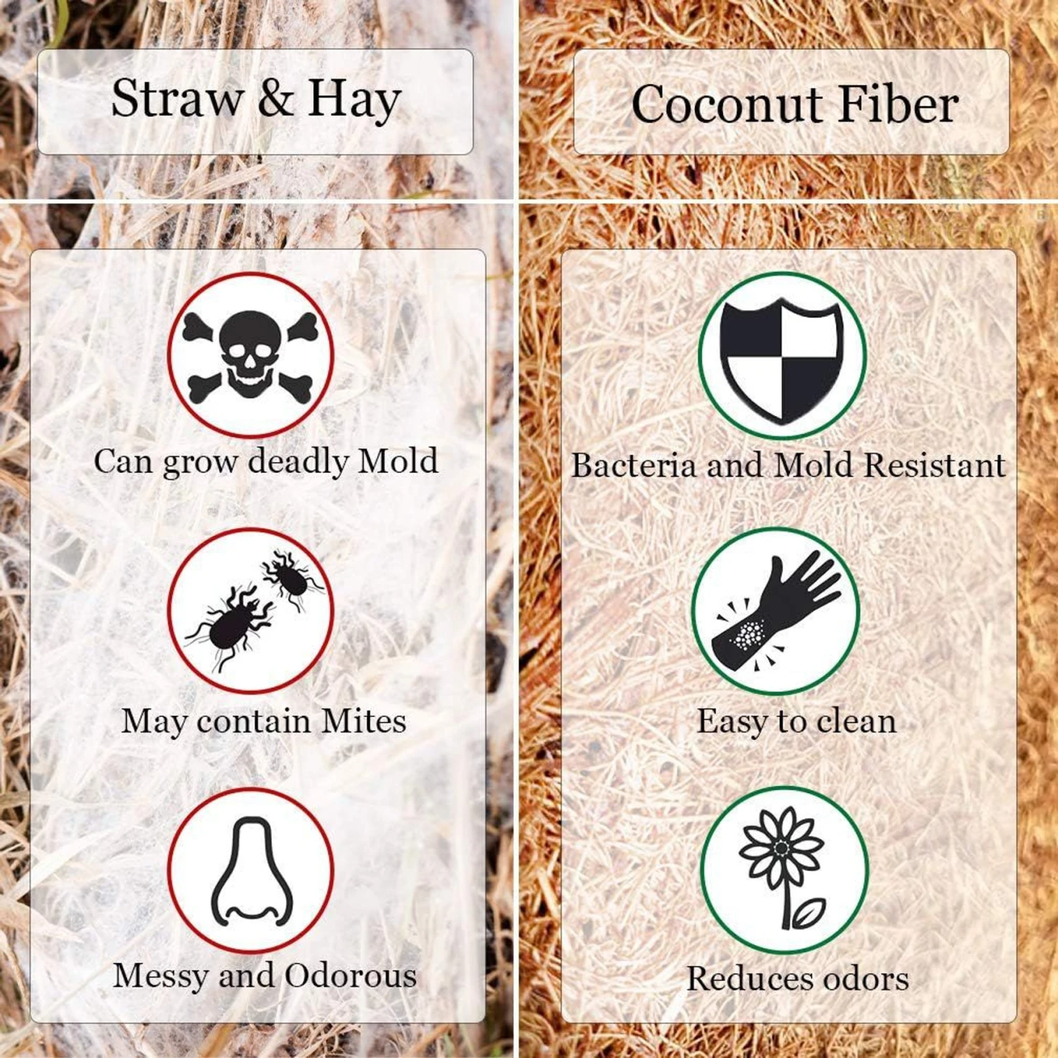 SunGrow Reptile Carpet Mat For Gecko & Hermit Crab, Coconut Fiber Substrate Bedding Terrarium Liner - Image 5