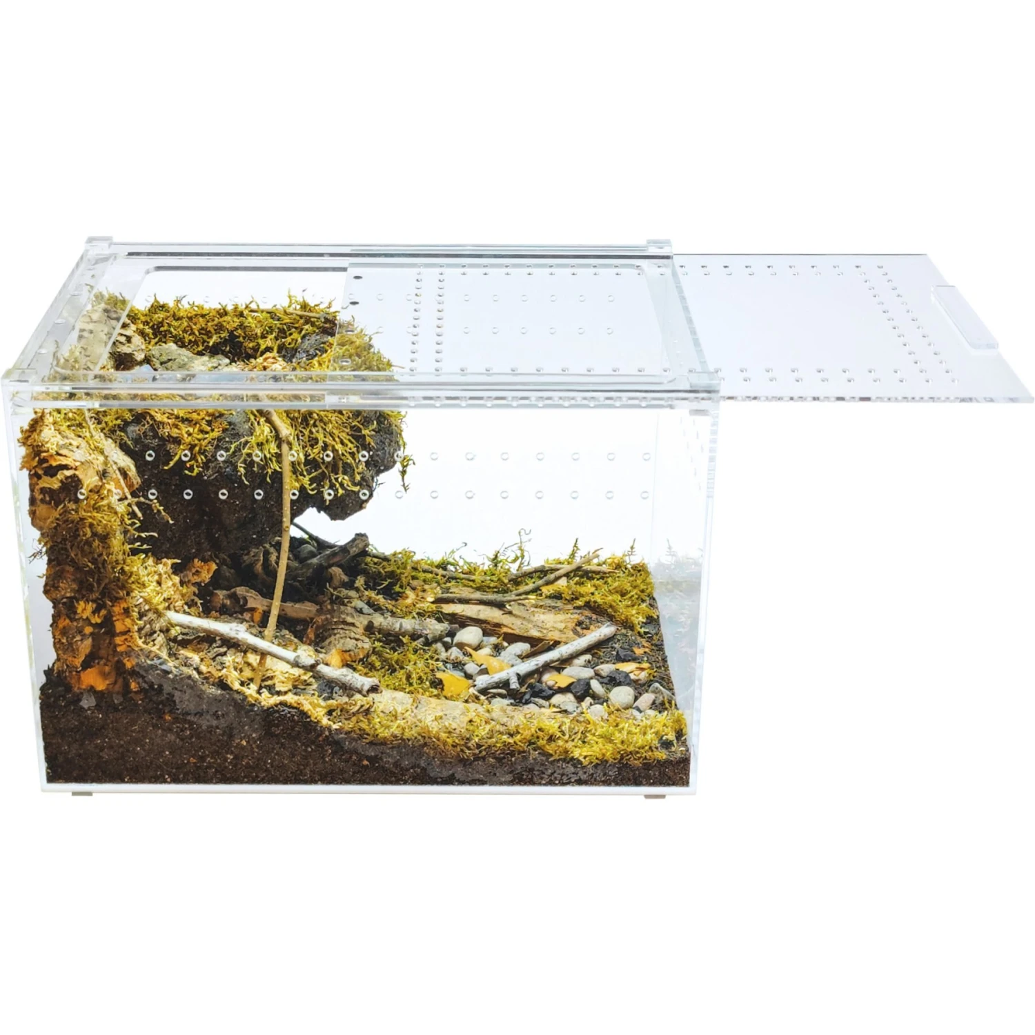 HerpCult Acrylic Enclosure Large Reptile Terranium, Clear, 3.3-gal - Image 3