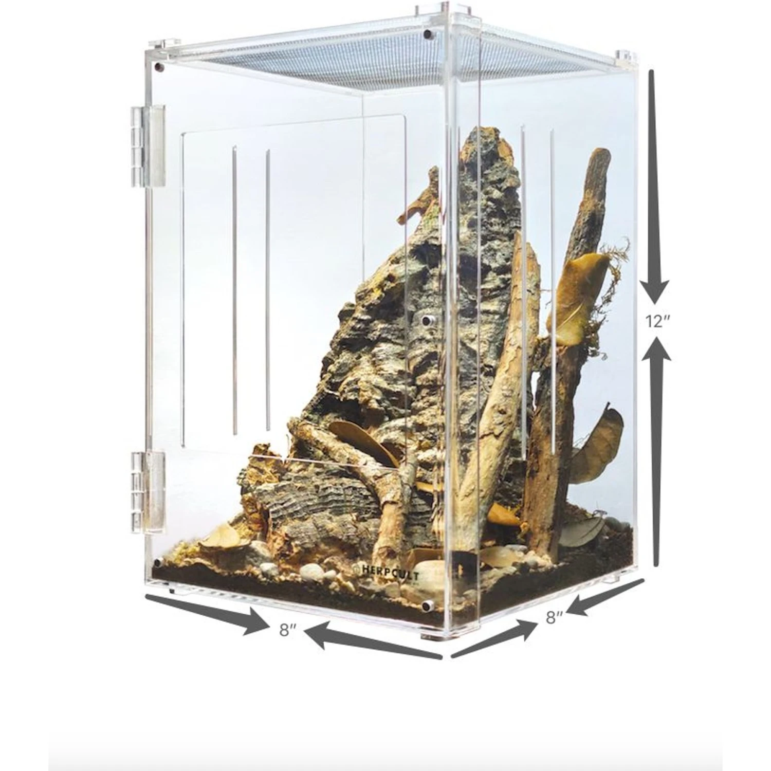 HerpCult Acrylic Front-Opening Reptile Enclosure, 3.3-gal - Image 8