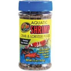Zoo Med Aquatic Shrimp, Crab & Lobster Food, 2.5-oz Jar