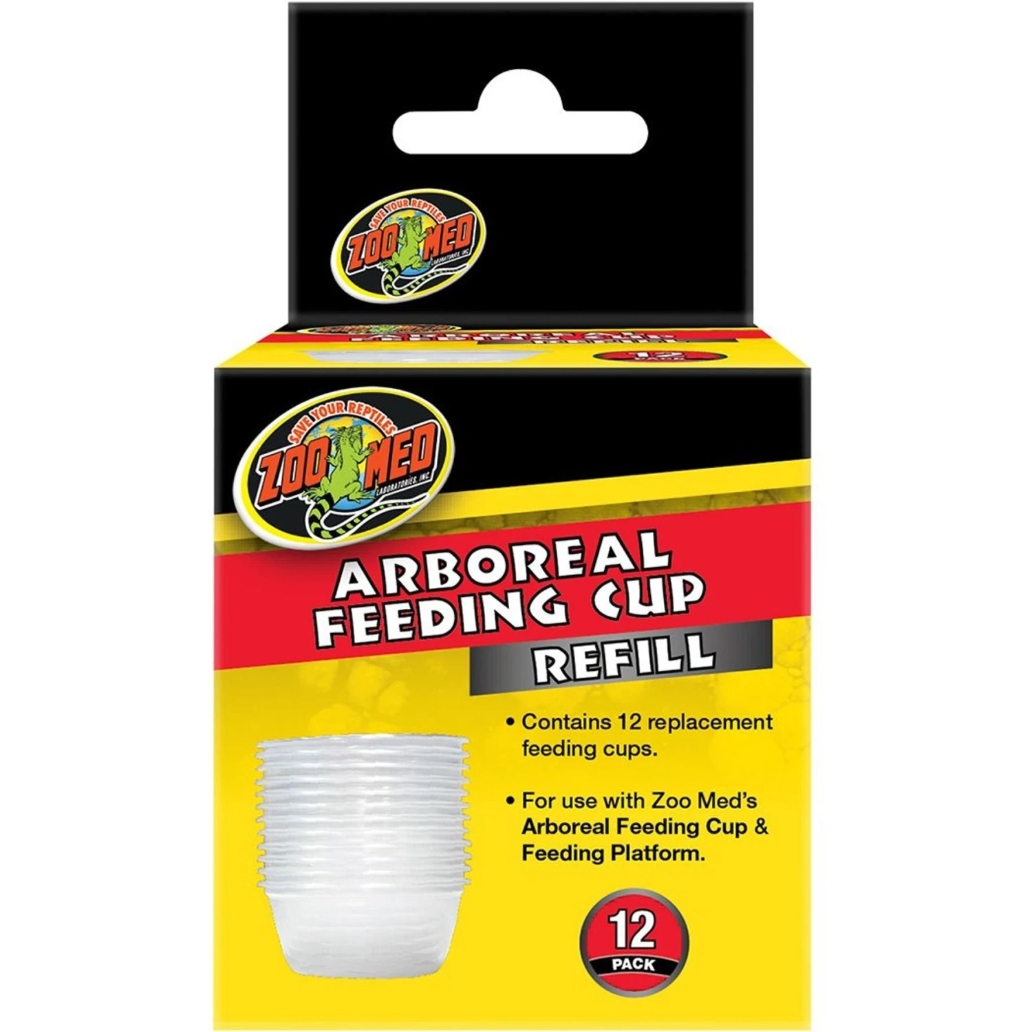 Zoo Med Arboreal Feeding Cup Refill, 12 Count