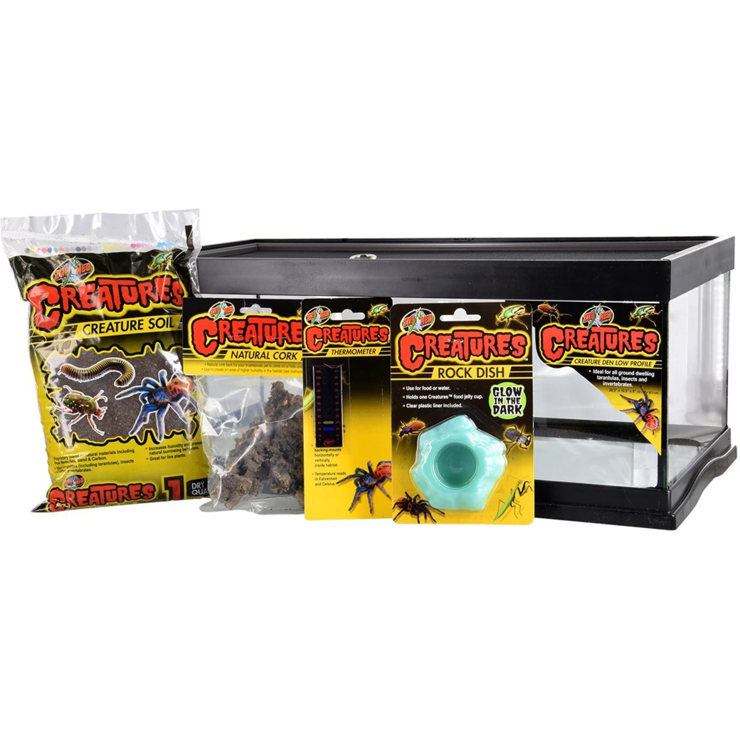 Zoo Med Creatures Den Low Profile Starter Kit, 6-gal