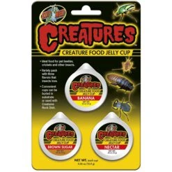 Zoo Med Creatures Reptile Food Jelly Cup, 3 Count