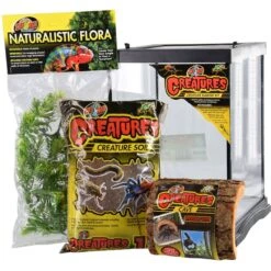 Zoo Med Creatures Reptile Habitat Kit, 3-gal Bag