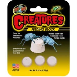 Zoo Med Creatures Feeding Block Reptile Supplement, 3 Count