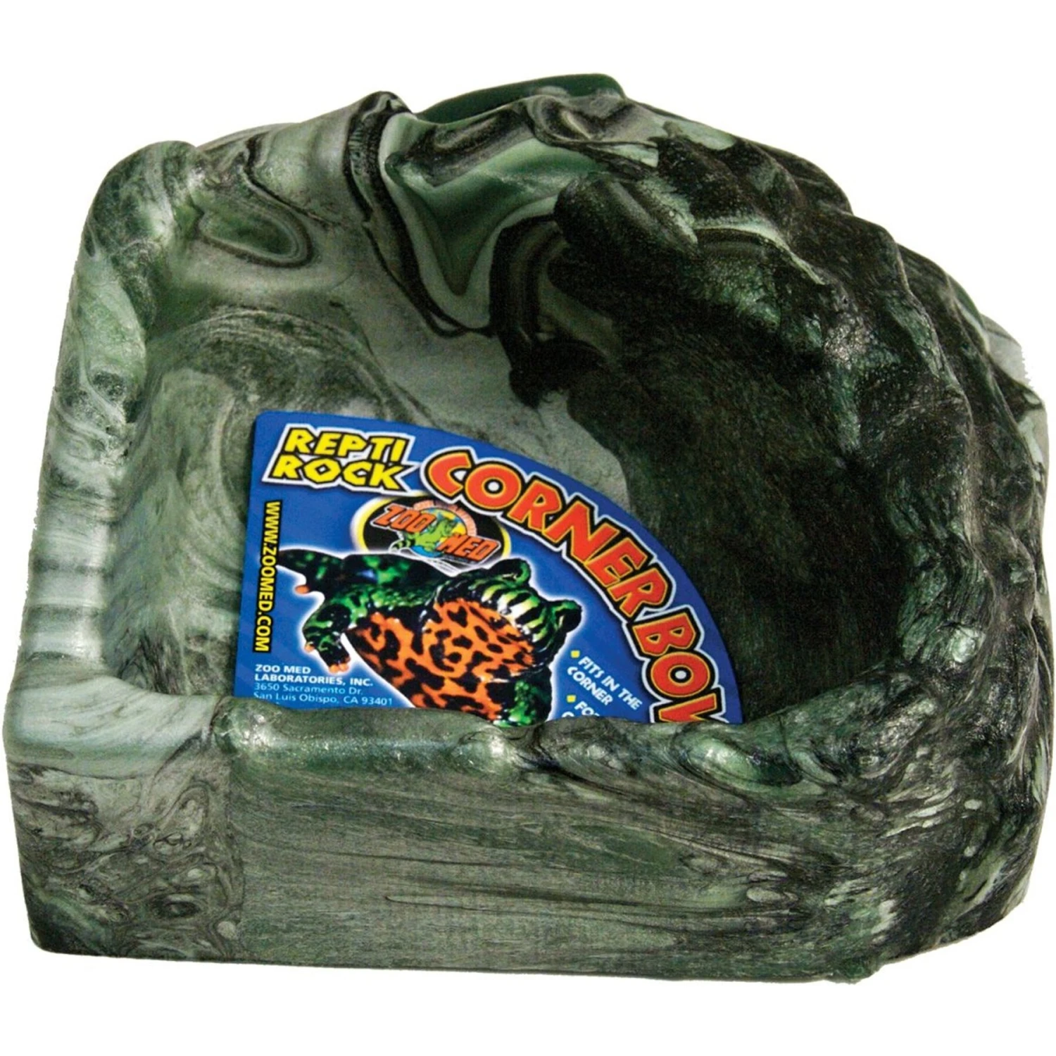 Zoo Med Repti Rock Corner Bowl Reptile Feeder, Small - Image 2