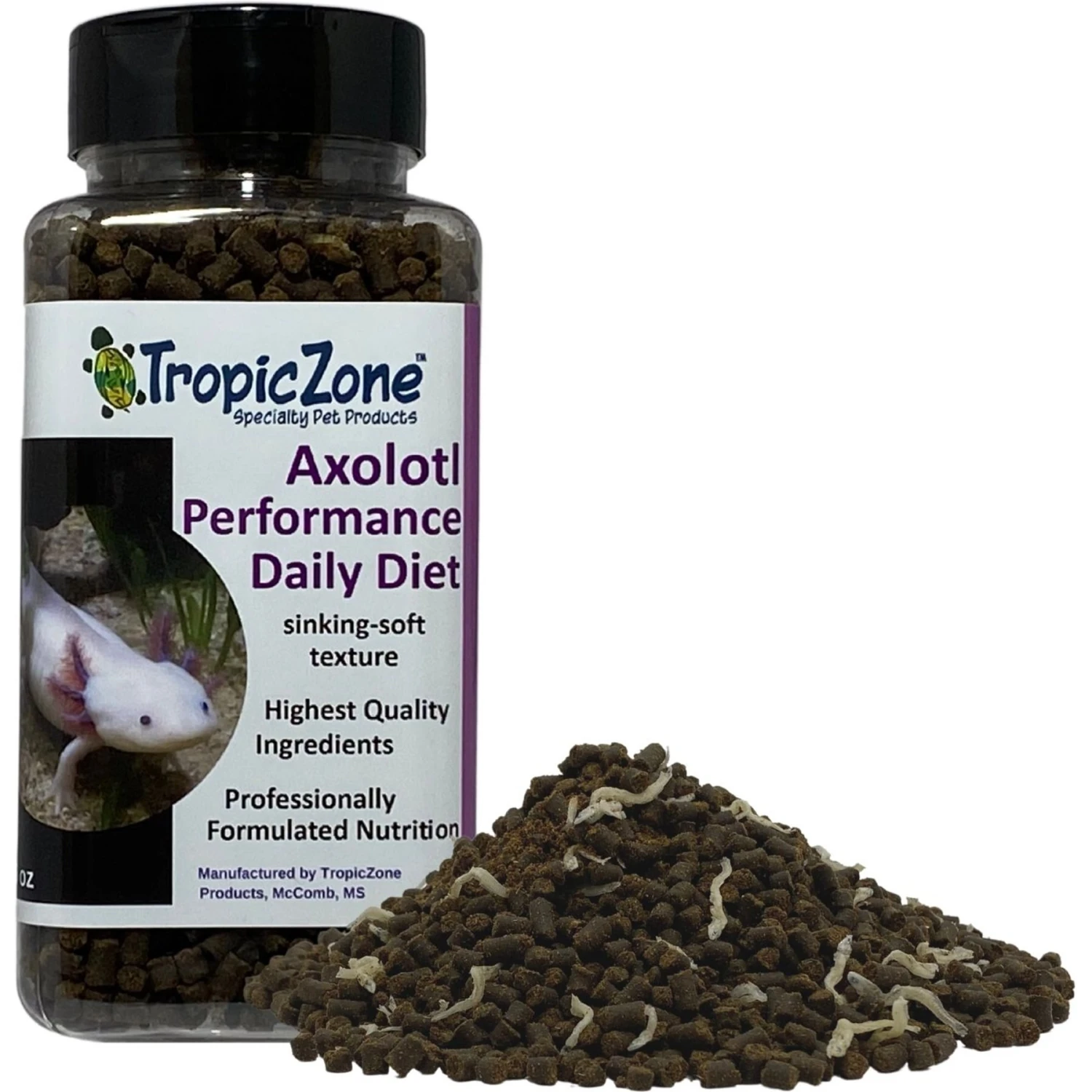 TropicZone Axolotl Performance Daily Diet Amphibian Food - Image 4