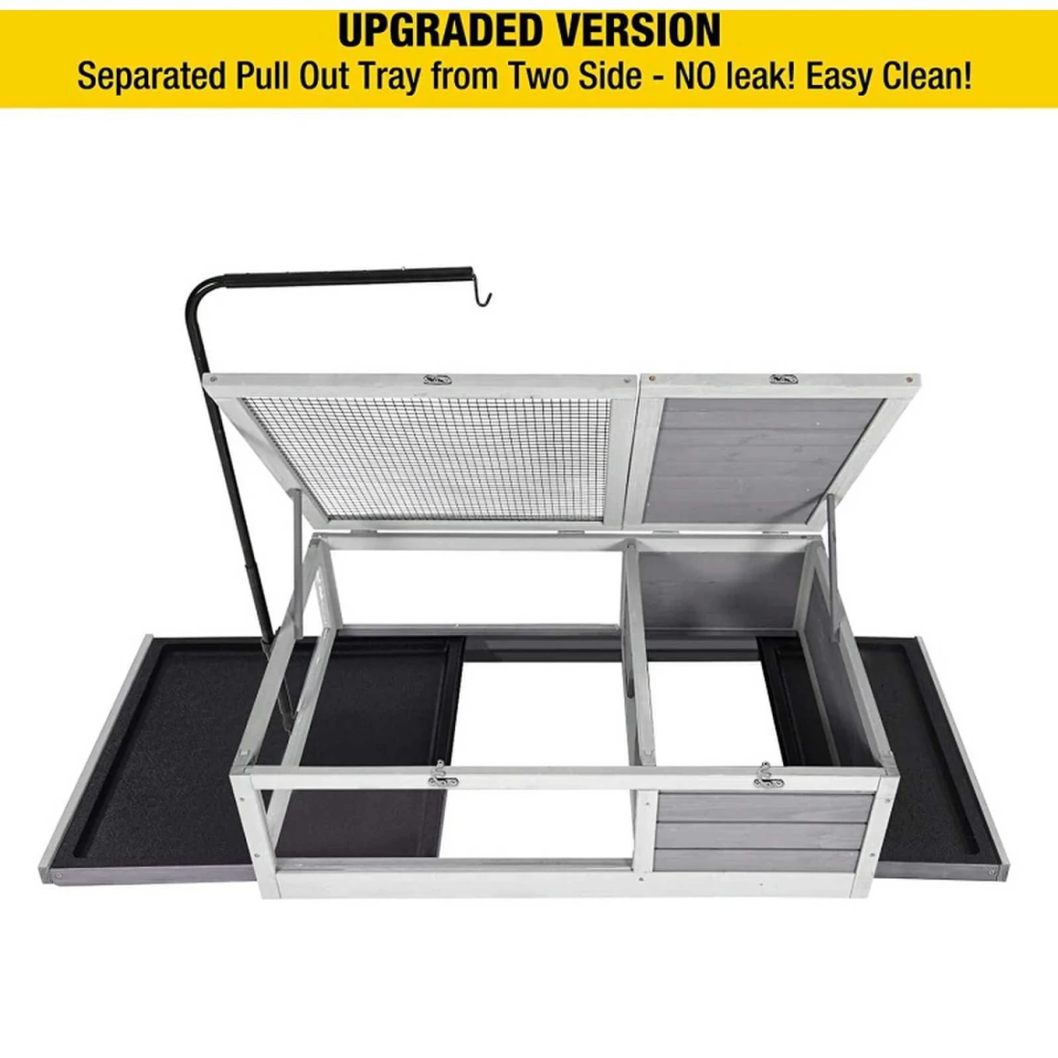 Aivituvin Wooden Tortoise & Reptile Habitat Cage - Image 4