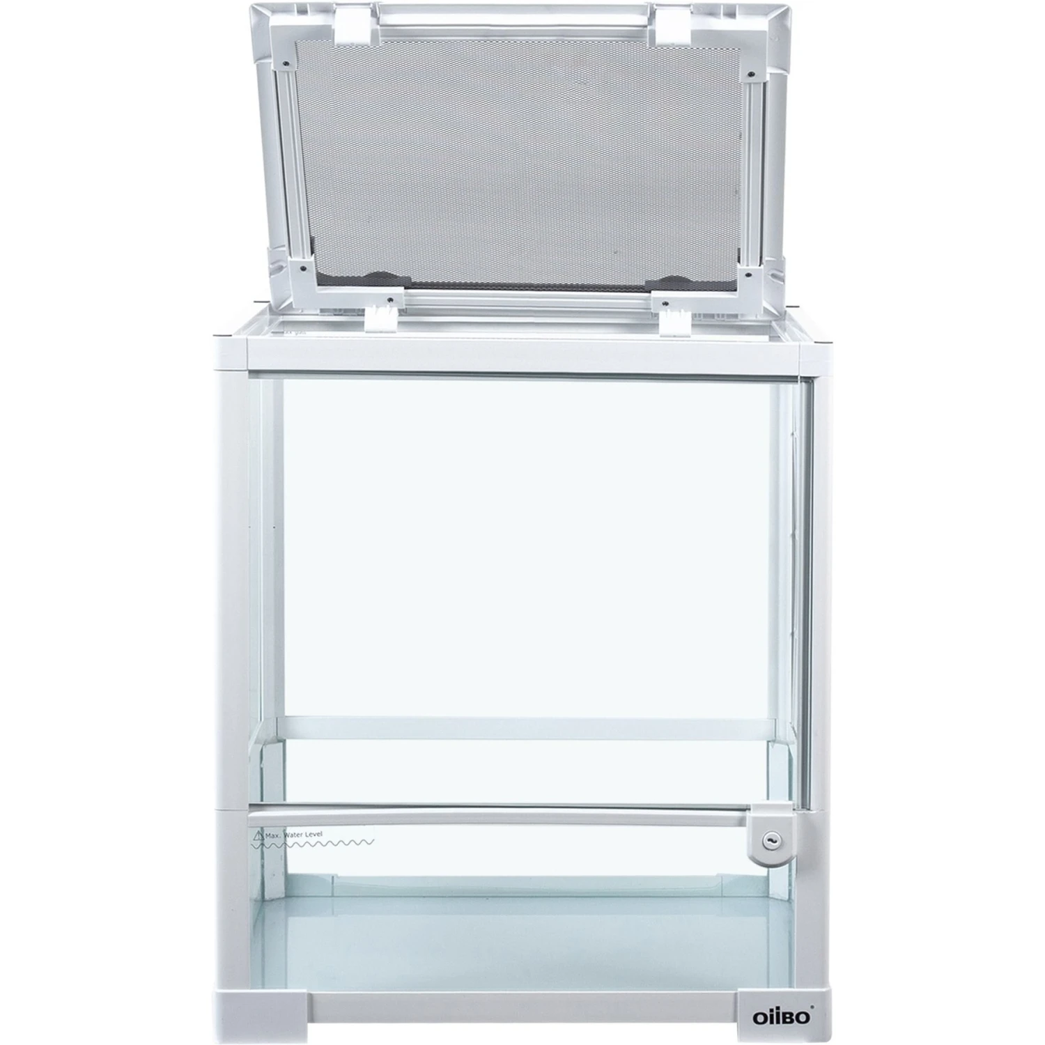 OiiBO Knock Down Single Door Glass Terrarium, White, 18-gal - Image 5