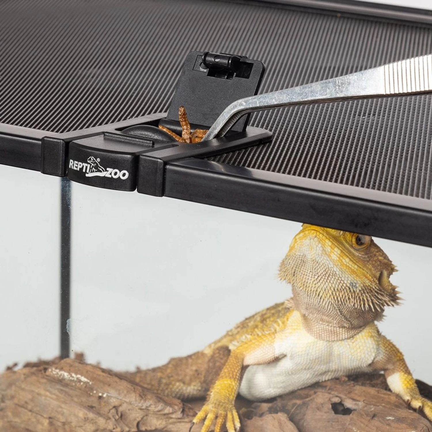 REPTI ZOO Knock-down Double Top Cover Glass Terrarium, Black, 18-gal - Image 7