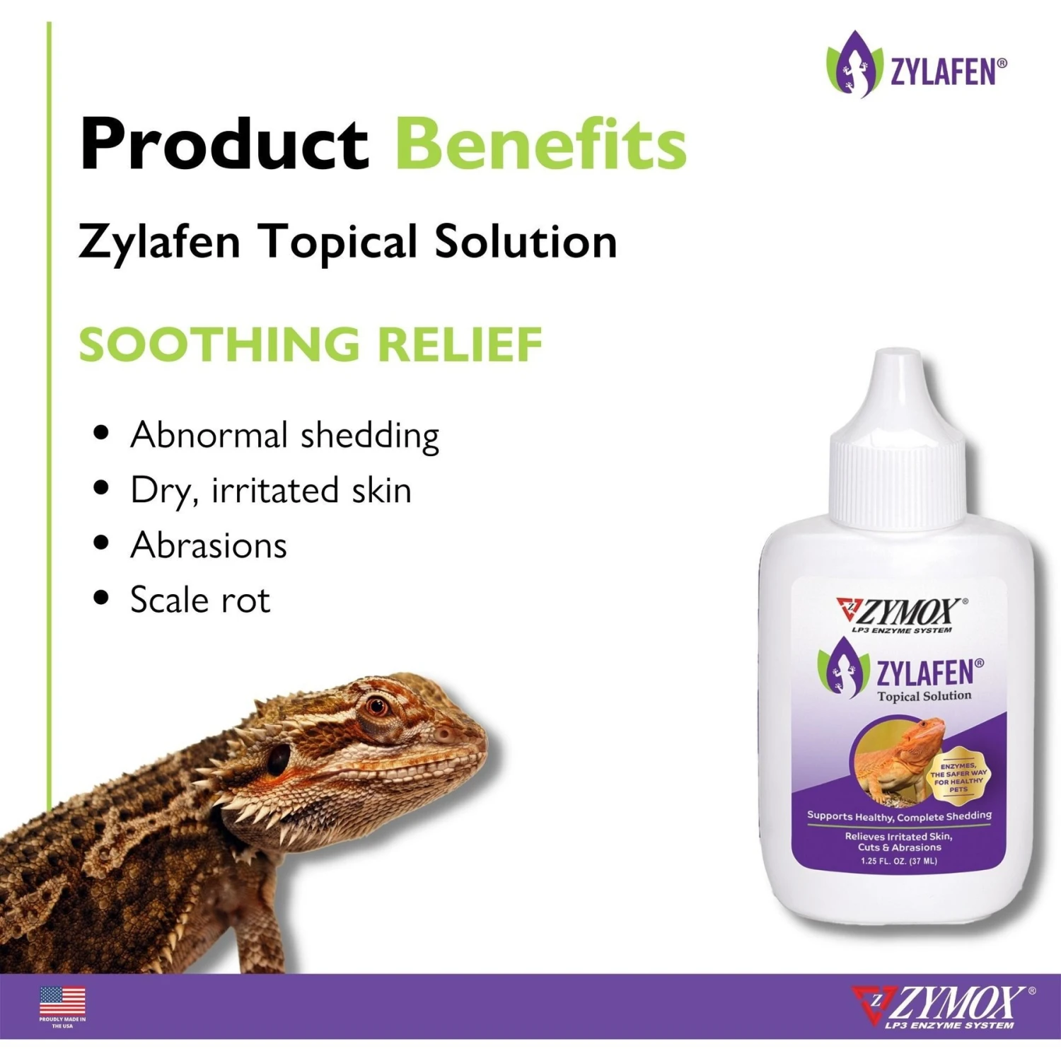 Zymox Zylafen Reptile Topical Solution, 1.25-oz Bottle - Image 2