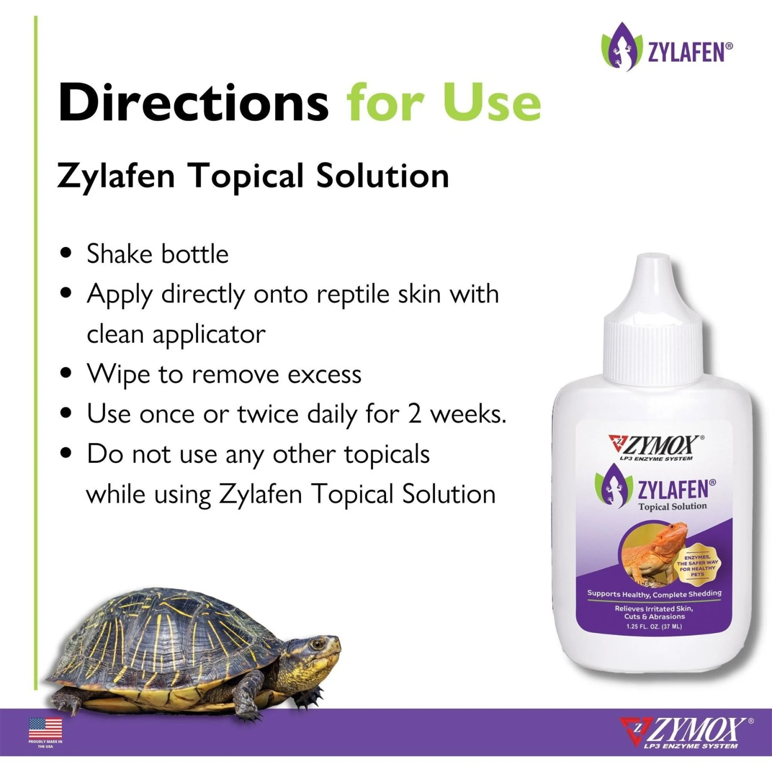 Zymox Zylafen Reptile Topical Solution, 1.25-oz Bottle - Image 4