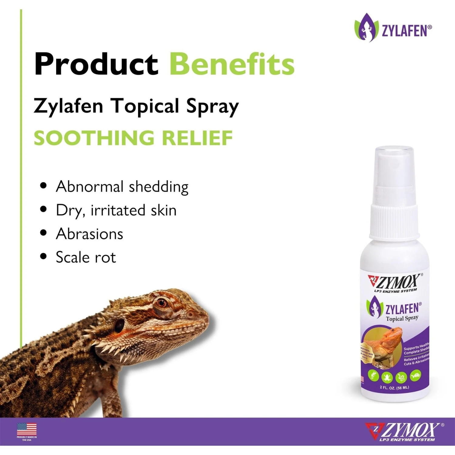 Zymox Zylafen Reptile Topical Spray, 2-oz Bottle - Image 2