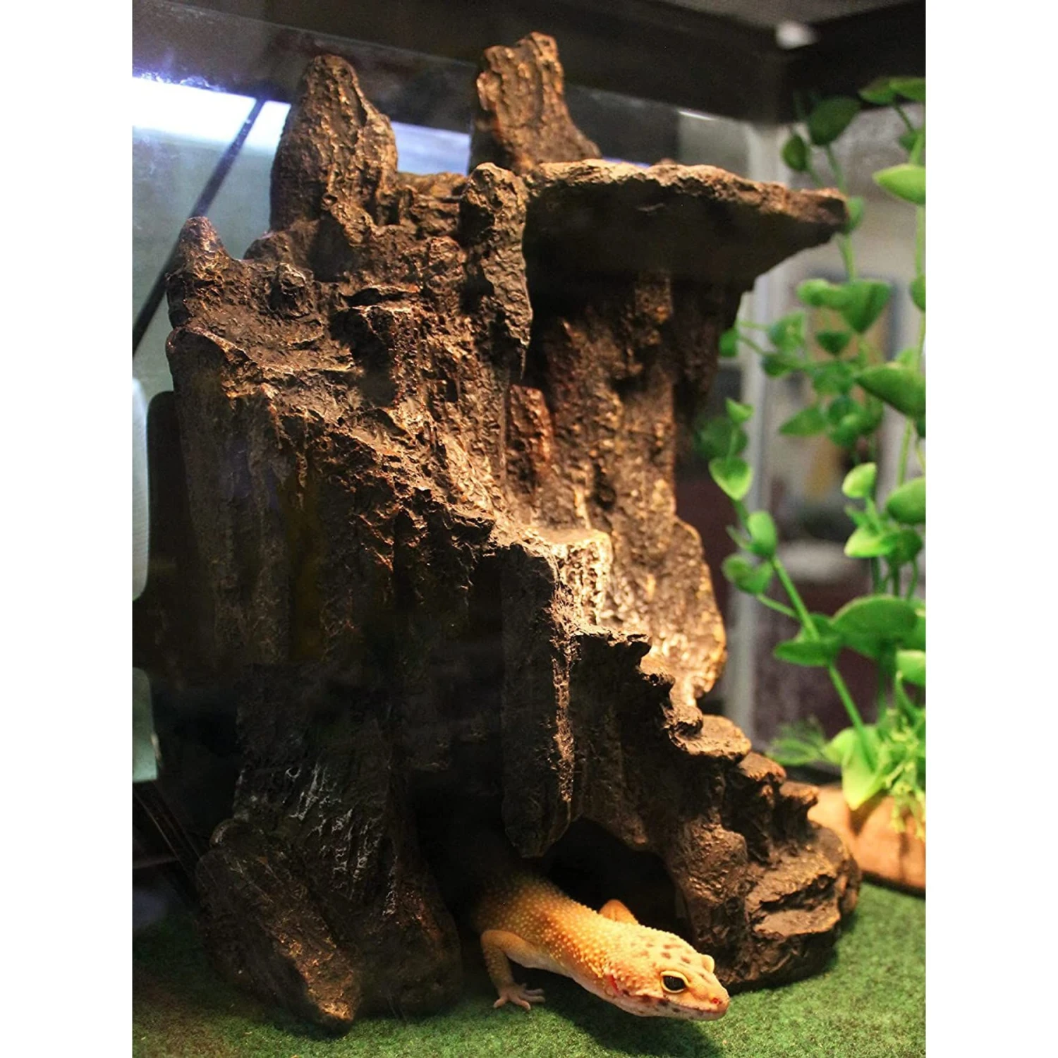 Penn-Plax Reptology Shale Scape Cavernous Cliff Ornament - Image 5