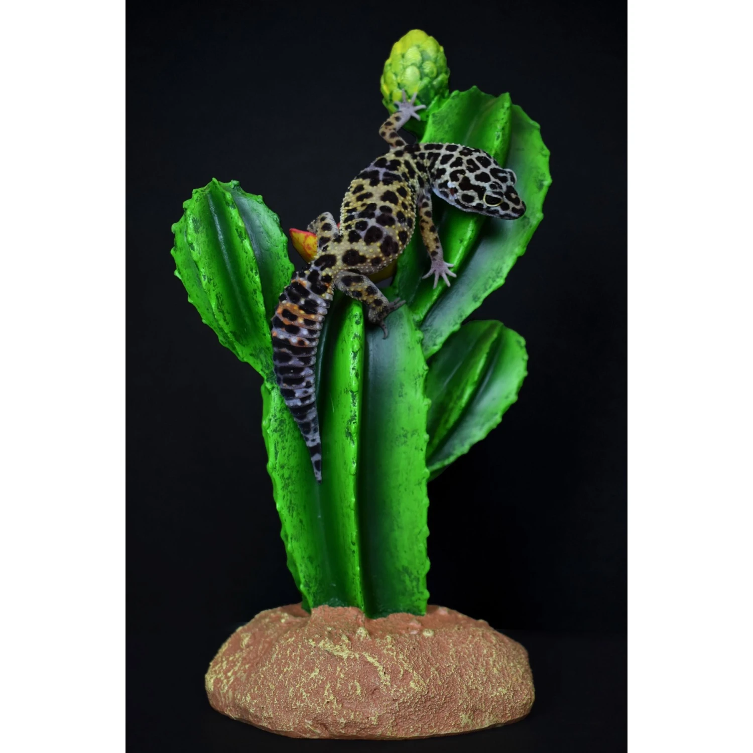 Komodo Cactus Flower Reptile Ornament, Green - Image 7