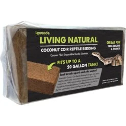 Komodo Coir Peat Brick Single Reptile Bedding, Brown, 20-gal