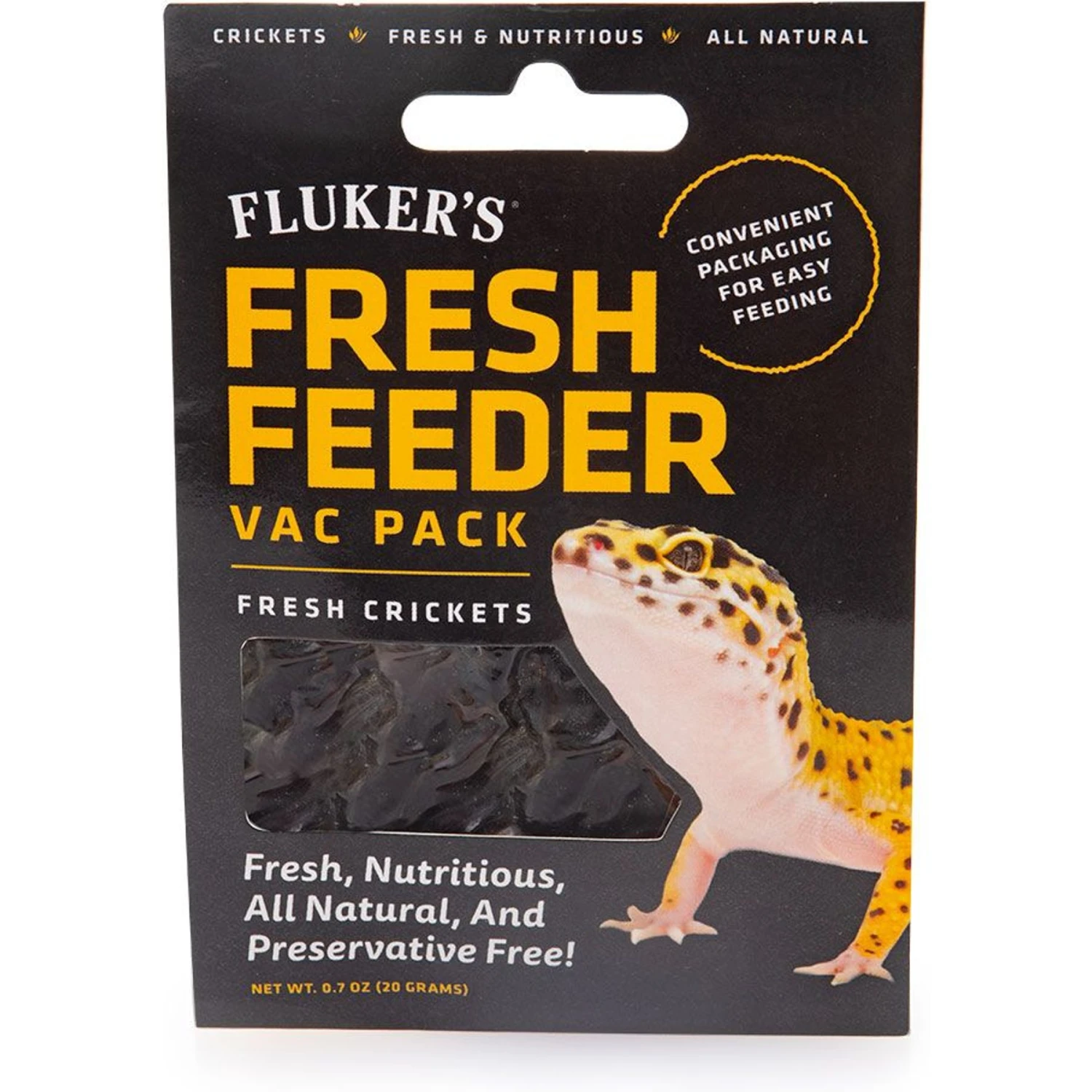 Fluker's Fresh Feeder Vac Pack Crickets Reptile Food, 0.7-oz Bag