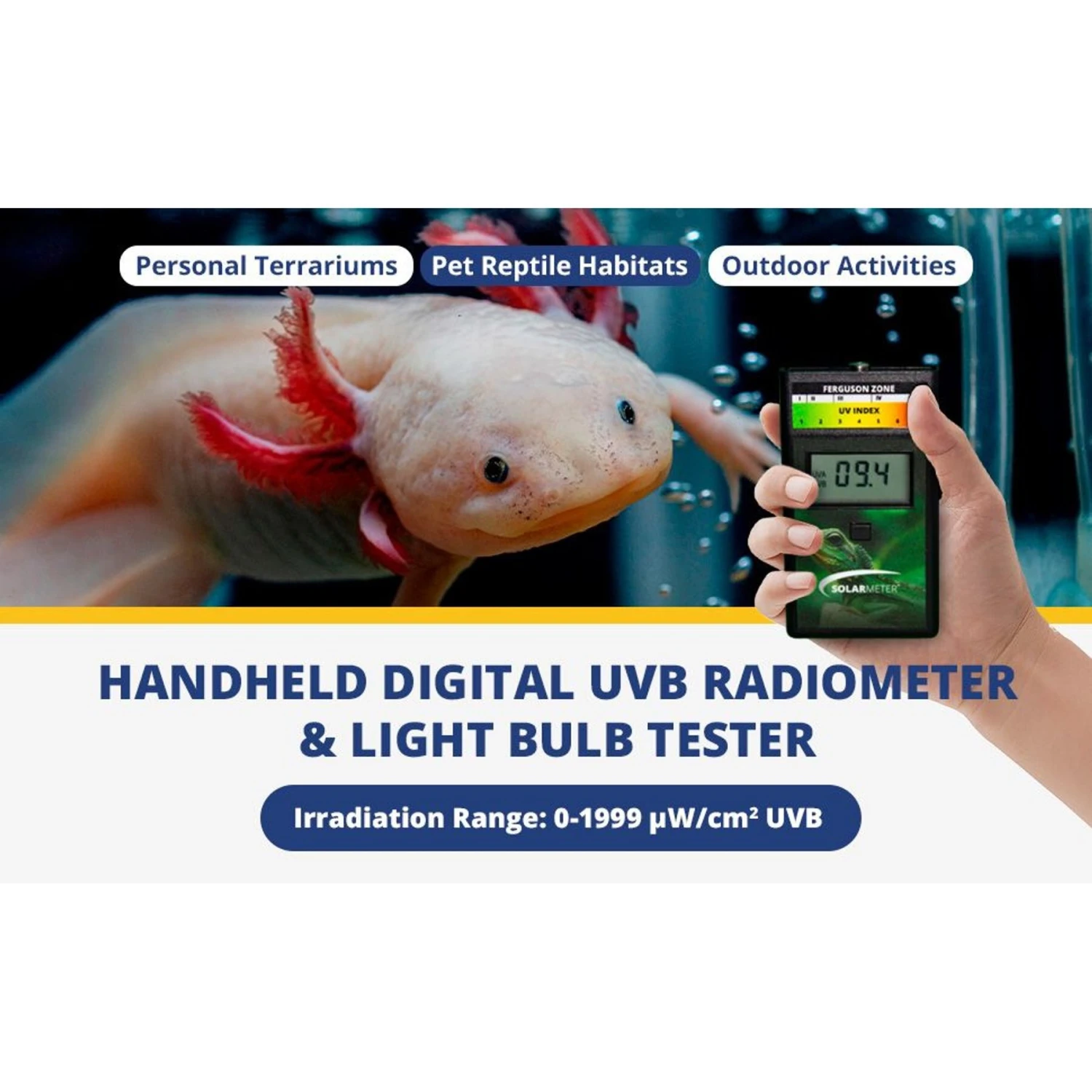 Solarmeter Model 6.5R UV Index Meter Reptile Accessory, Green - Image 5
