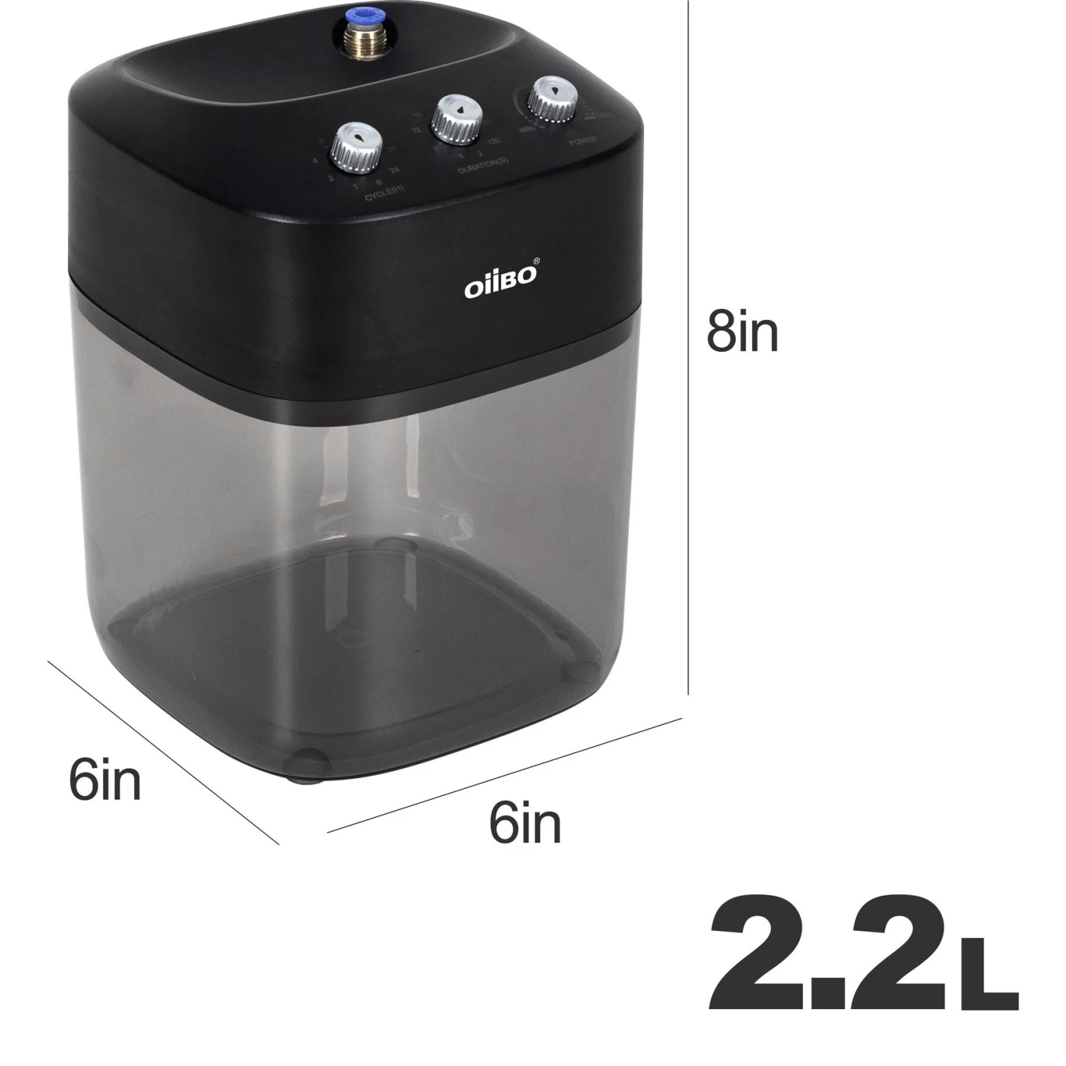 REPTI ZOO 2.2L Solo Adjustable Starter Mister With 3 PCS Nozzles Reptile Waterer, Black - Image 3