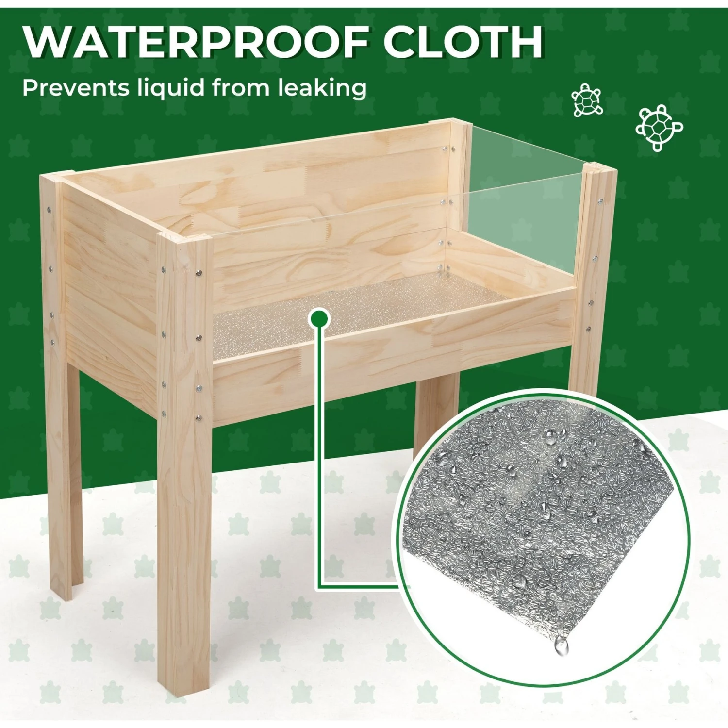 Coziwow Wooden Turtle Tanks Tortoise House - Image 8