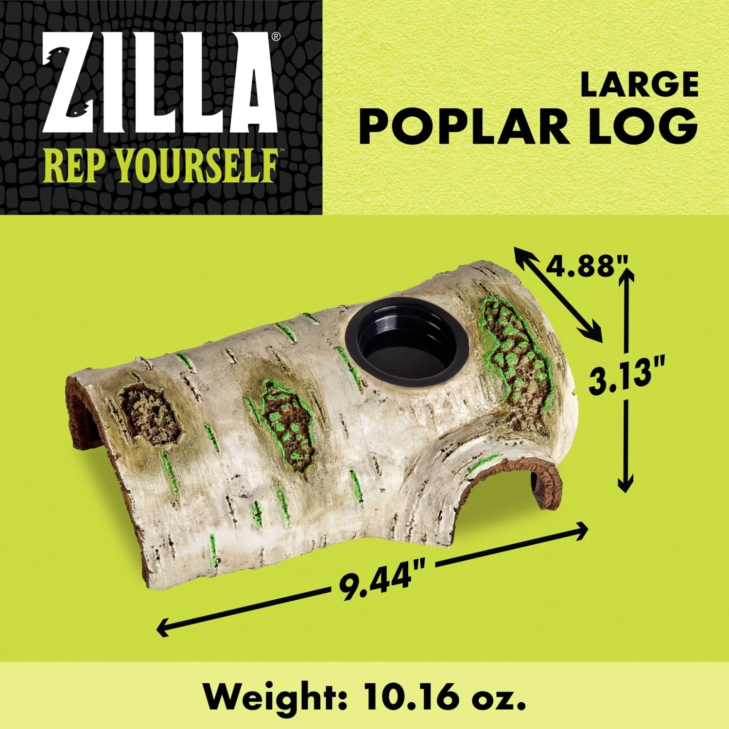 Zilla Rapid Sense Decor Poplar Log Reptile Deicer - Image 2