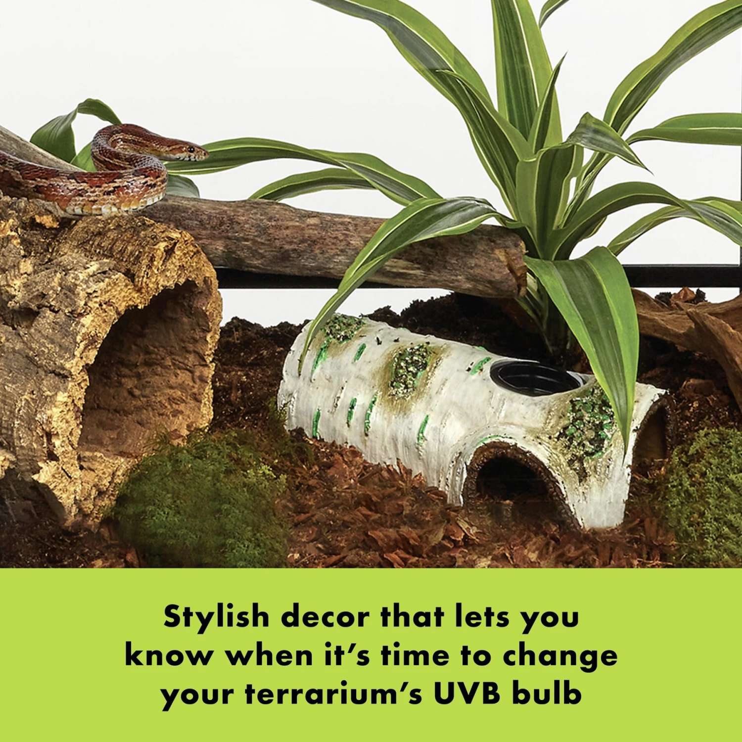 Zilla Rapid Sense Decor Poplar Log Reptile Deicer - Image 3