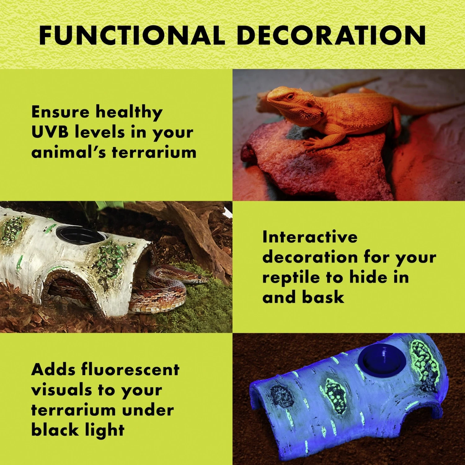 Zilla Rapid Sense Decor Poplar Log Reptile Deicer - Image 4