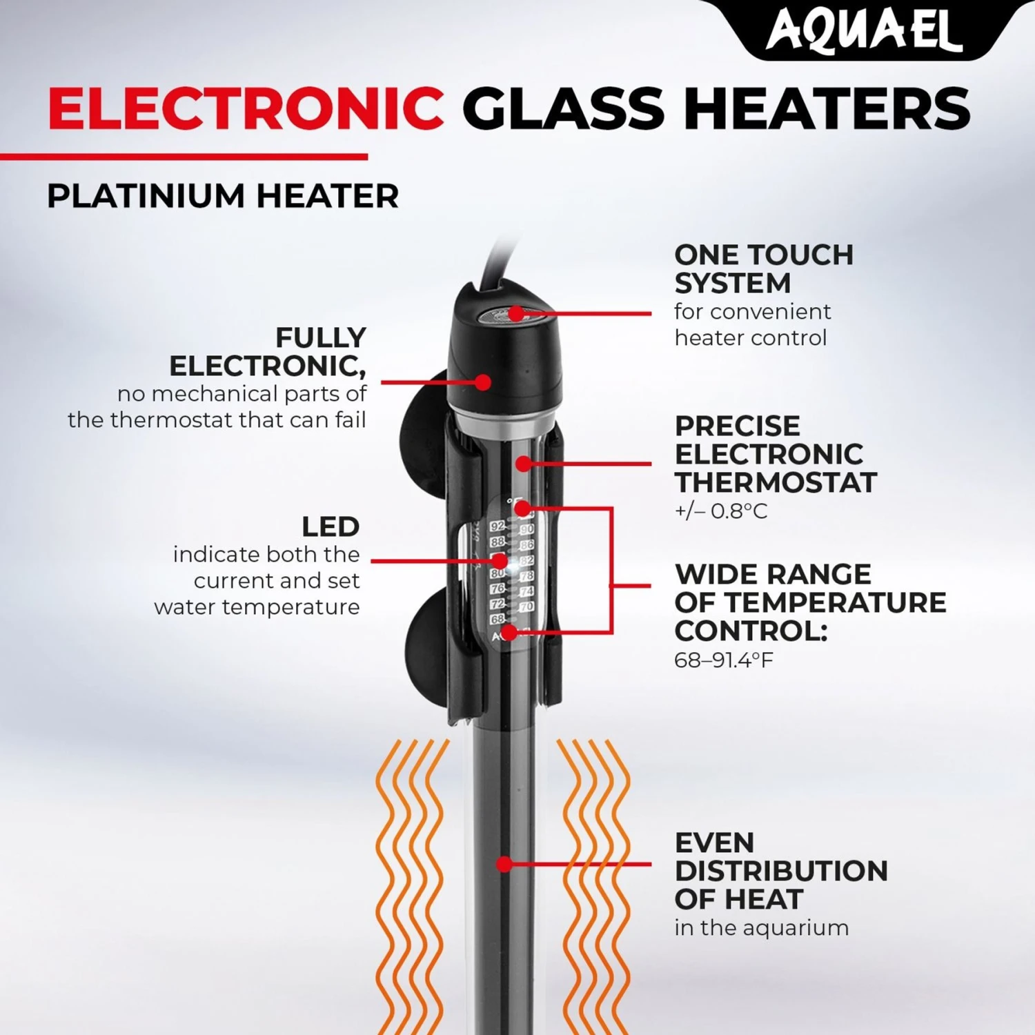 Aquael Platinium 300W Glass Heater - Image 3