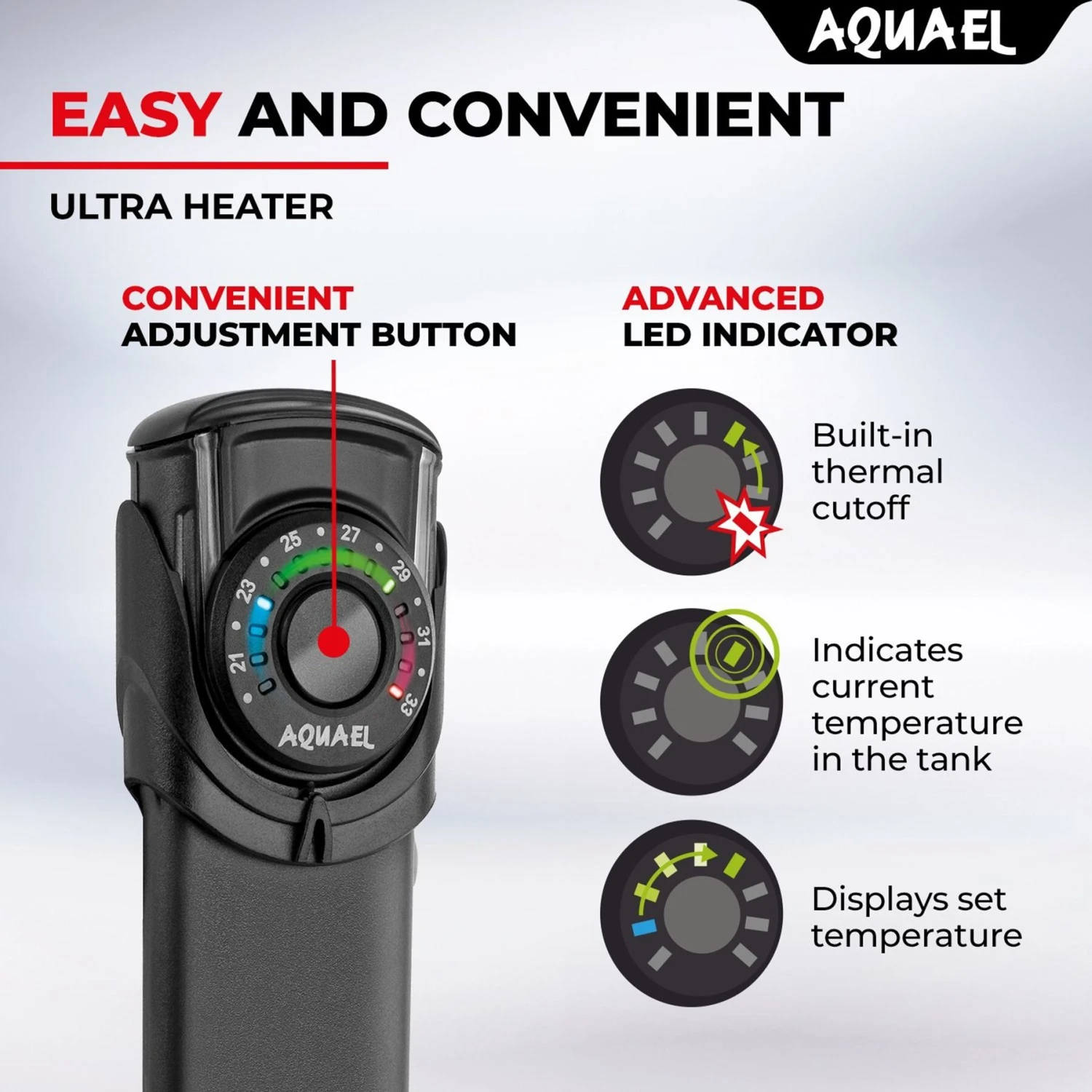 Aquael Ultra 200W Aquarium Heater - Image 3