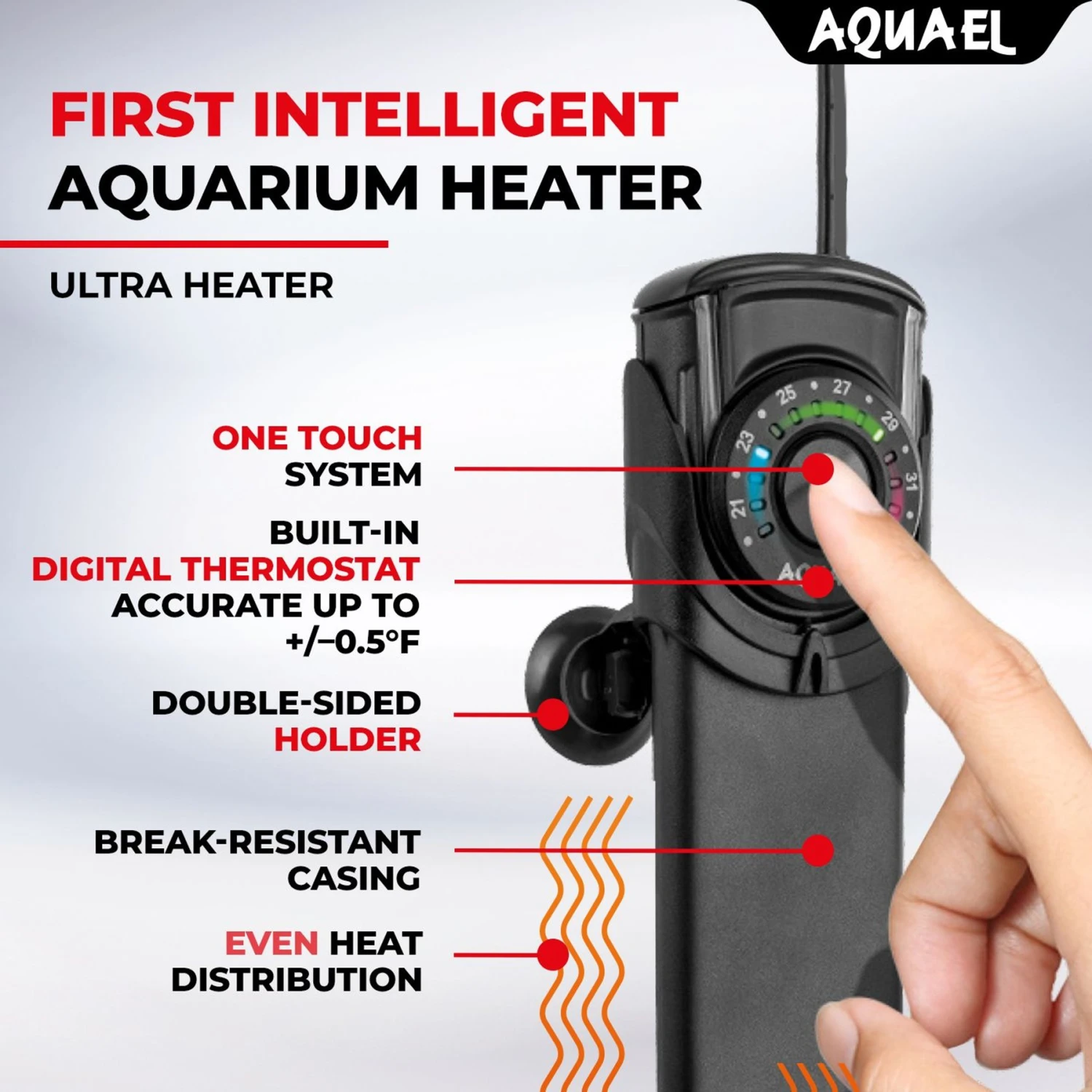 Aquael Ultra 200W Aquarium Heater - Image 4