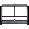 REPTI ZOO 67-gal Full Tempered Glass Reptile Terrarium, Black