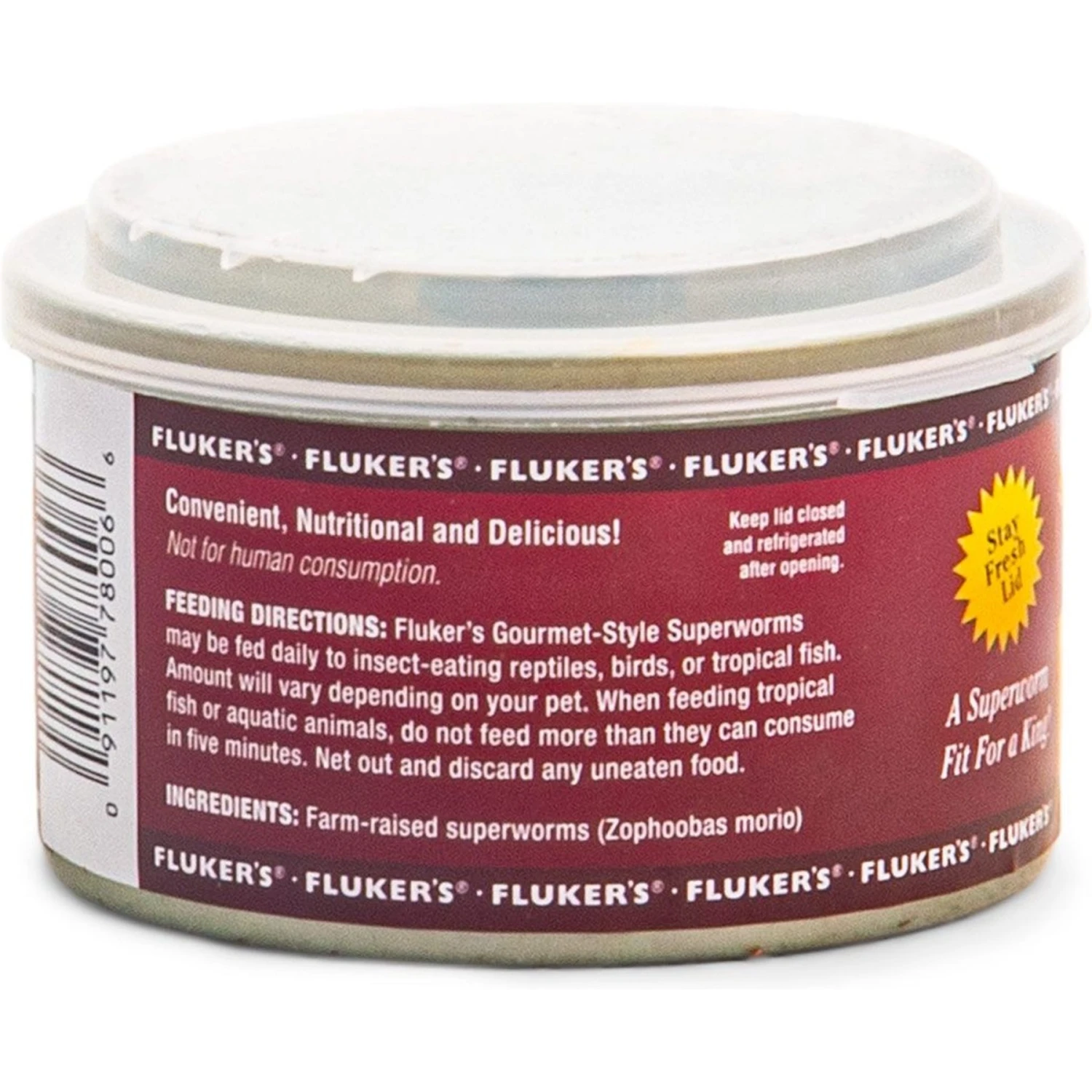Fluker's Gourmet Canned Superworms Reptile Food, 1.2-oz Bag - Image 2