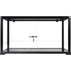 REPTI ZOO Full Knock Down Glass Reptile Terrarium, Black