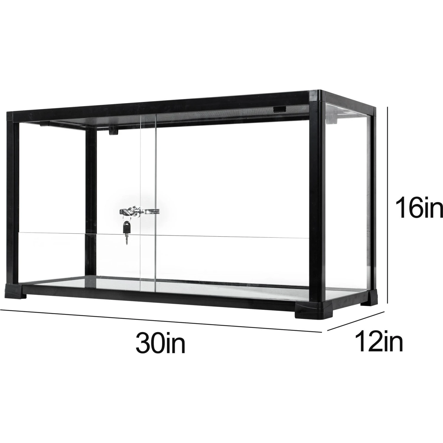 REPTI ZOO Full Knock Down Glass Reptile Terrarium, Black - Image 3