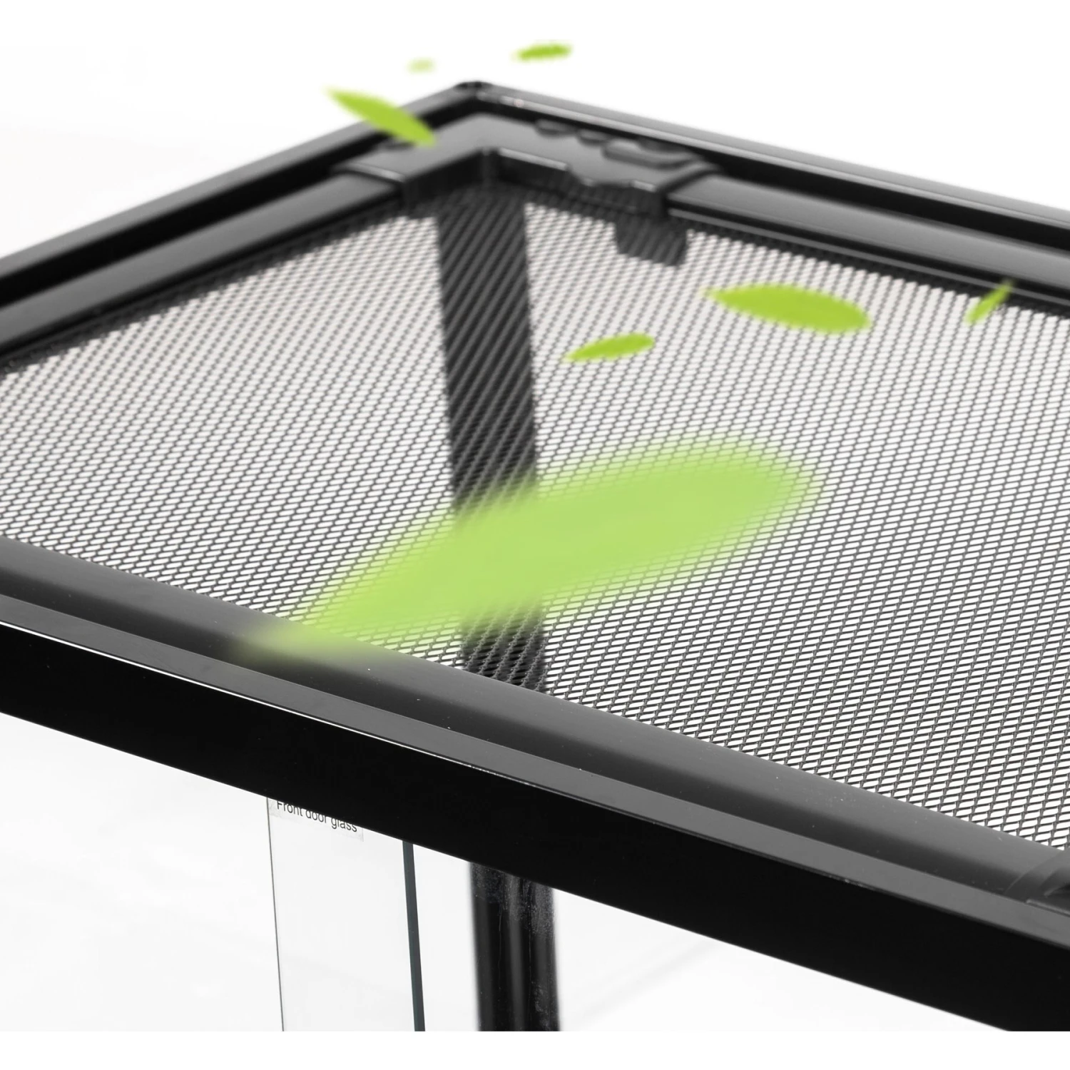 REPTI ZOO Full Knock Down Glass Reptile Terrarium, Black - Image 4