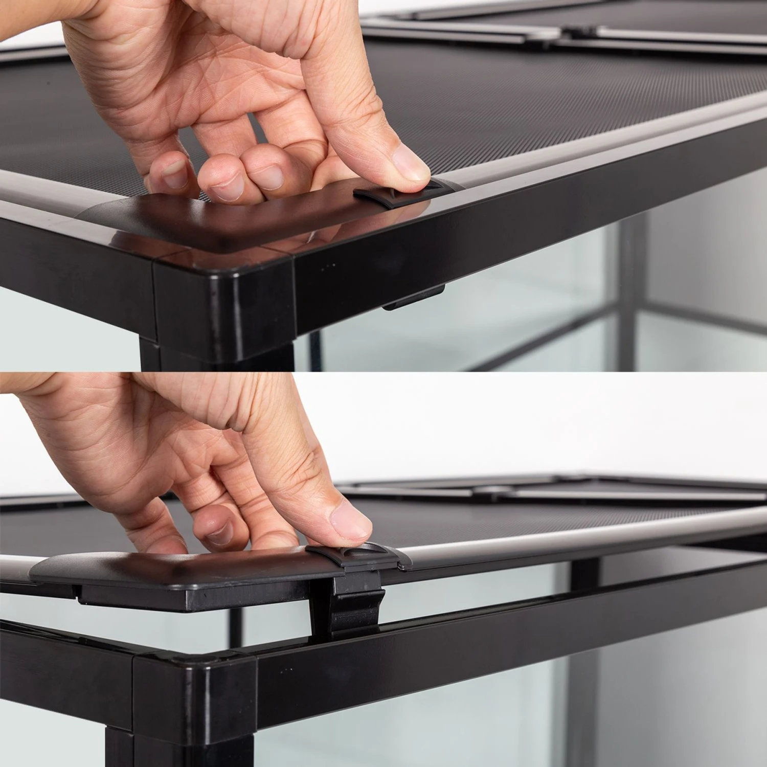 REPTI ZOO Full Knock Down Glass Reptile Terrarium, Black - Image 6