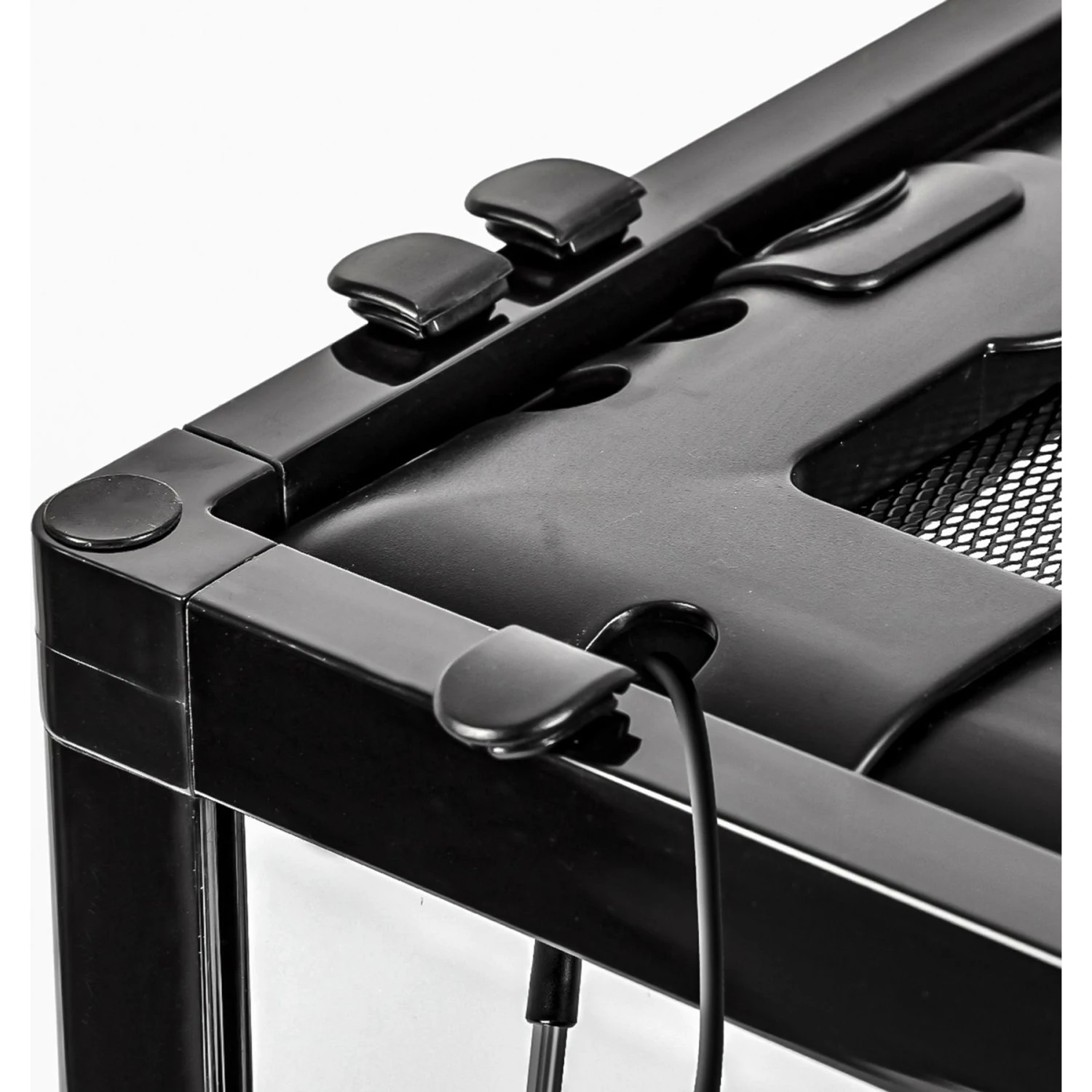 REPTI ZOO Tempered Glass Reptile Terrarium, Black - Image 6