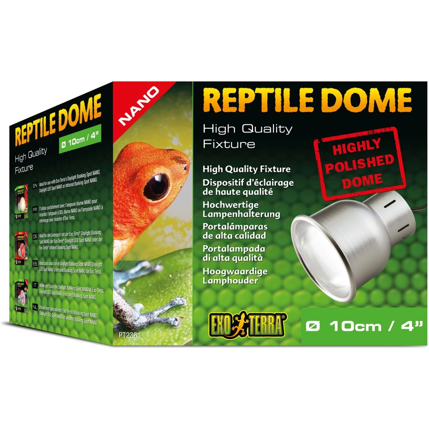 Exo Terra Nano Dome With Hanger Reptile Light Fixture