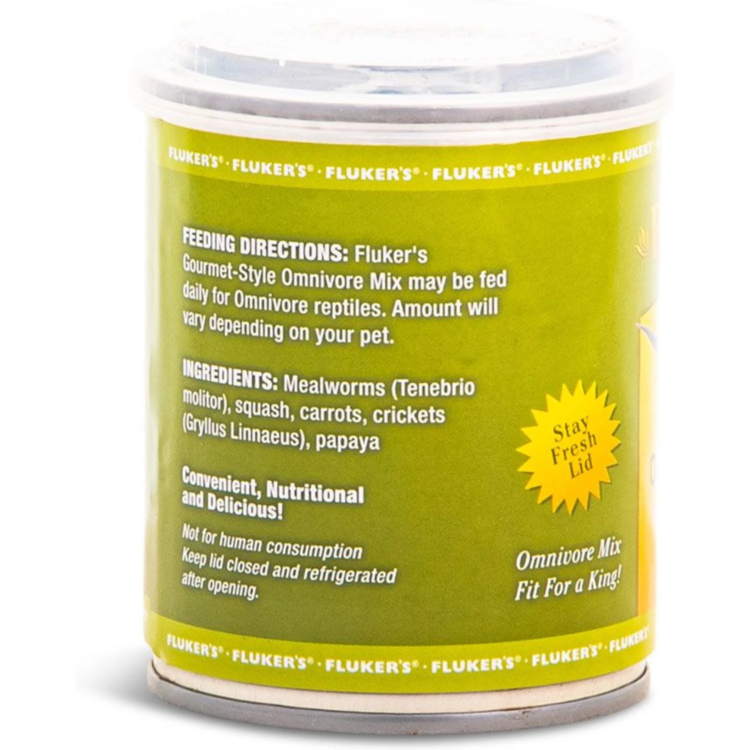 Fluker's Gourmet Canned Omnivore Mix Reptile Food, 2.75-oz Bag - Image 3