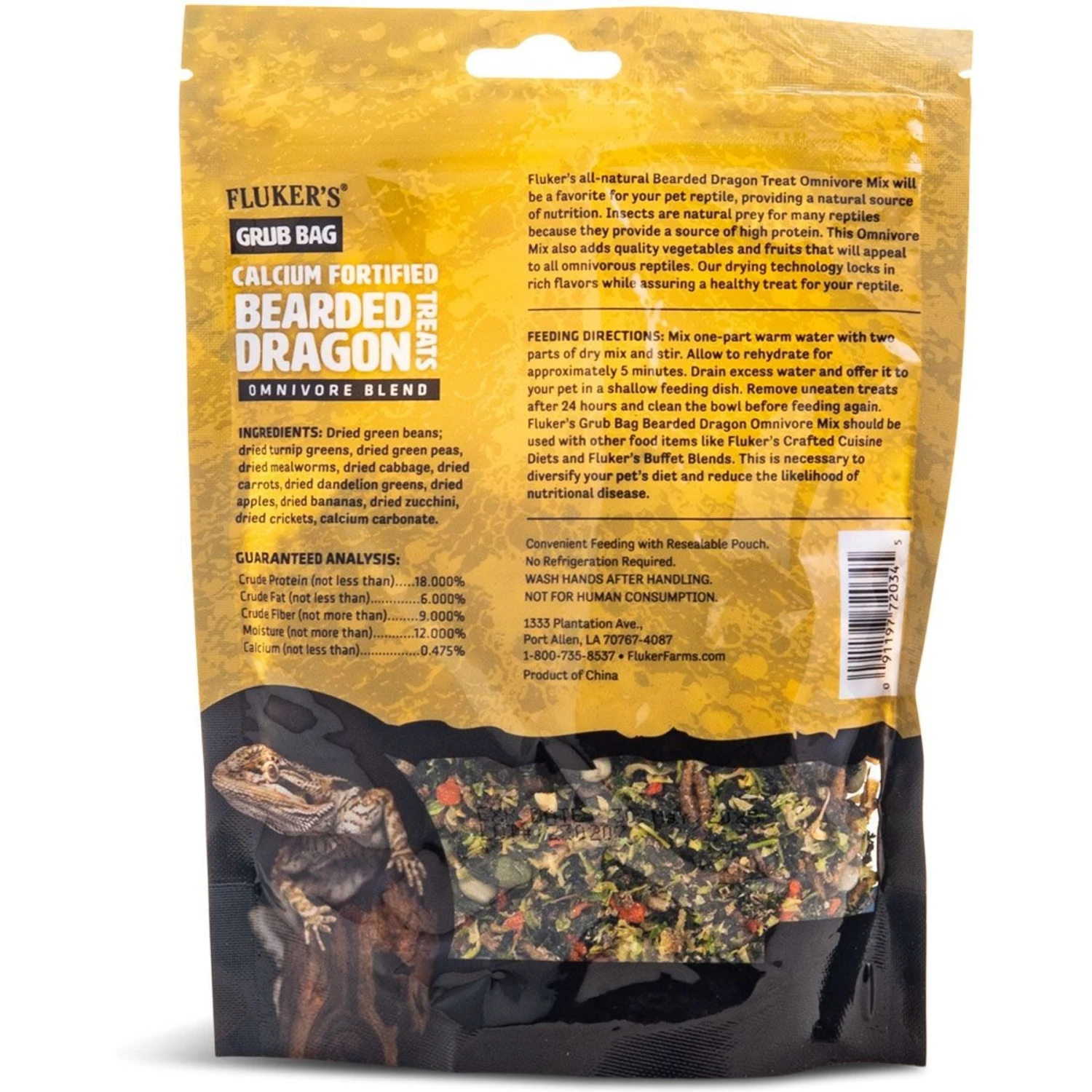 Fluker's Grub Calcium Fortified Bearded Dragons Reptile Food, 4-oz Bag - Image 3
