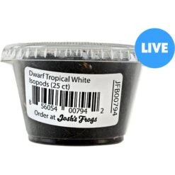 Josh's Frogs Dwarf Tropical White Isopods Live Feed Reptile Food