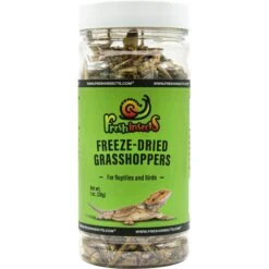 Freshinsects Freeze-Dried Grasshoppers Treats, 1-oz Jar