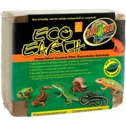 Zoo Med Eco Earth Compressed Coconut Fiber Expandable Reptile Substrate