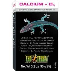 Exo Terra Calcium + Vitamin D3 Powder Reptile Supplement