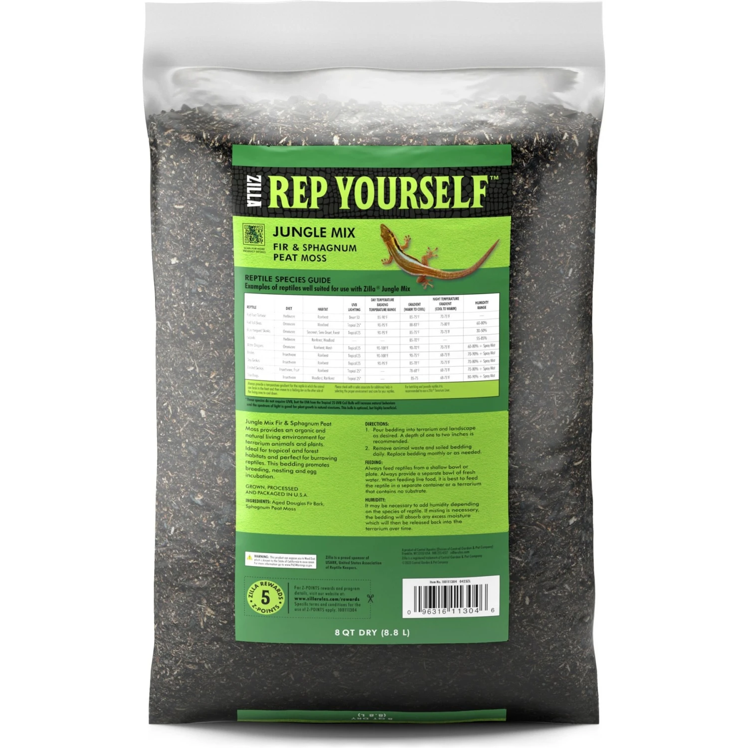 Zilla Fir & Sphagnum Peat Moss Jungle Mix Reptile Bedding - Image 2