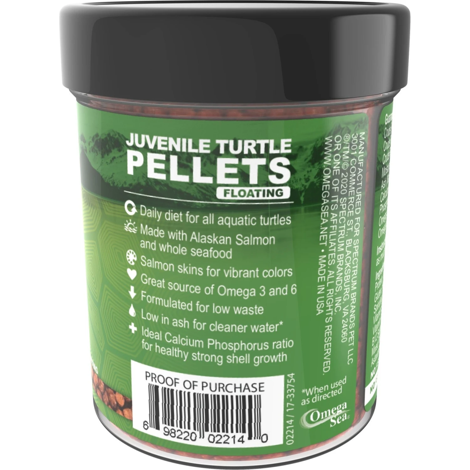 Omega One Juvenile Turtle Floating Pellets Food - Image 2